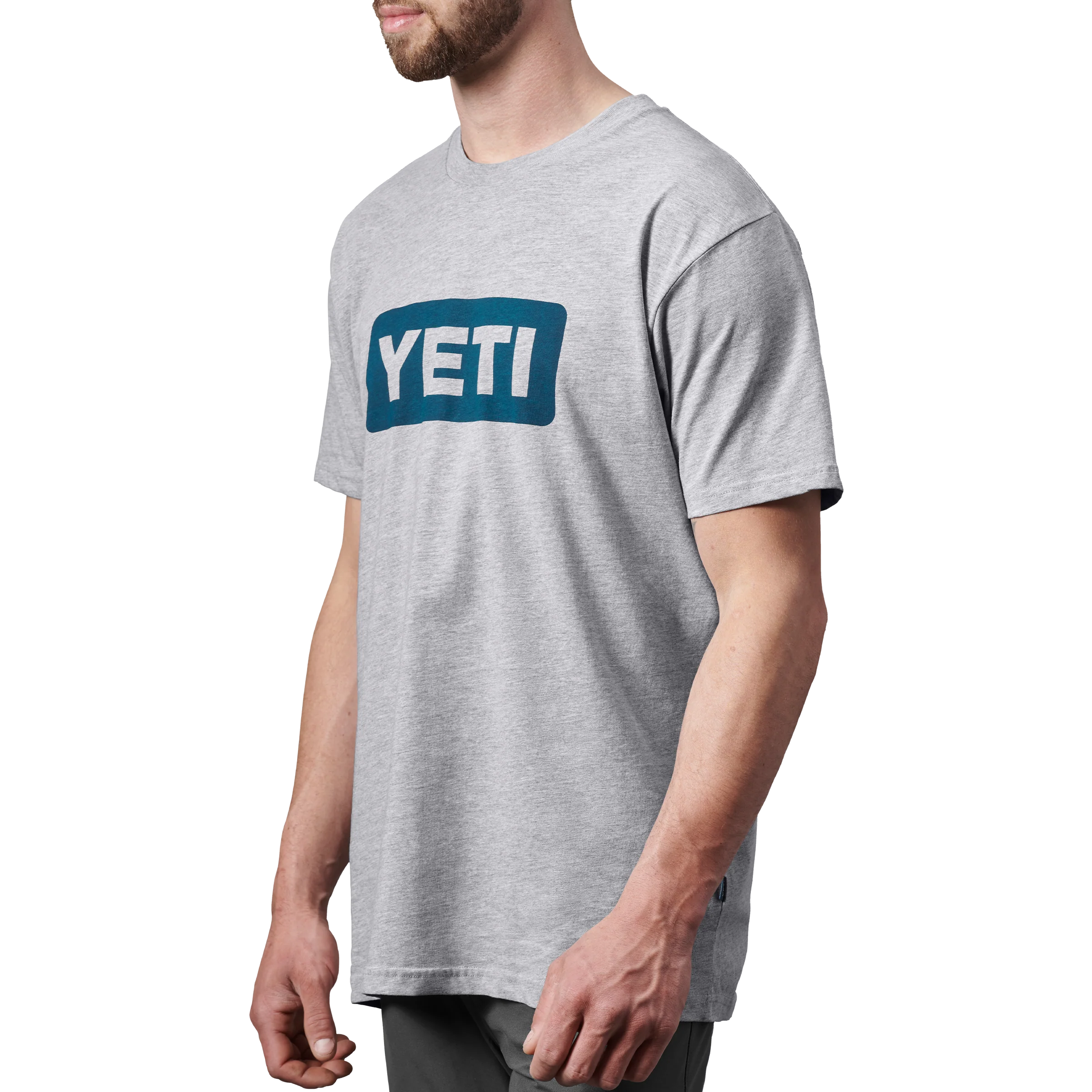 Short Sleeve T-Shirt Grey/Navy - Image 2