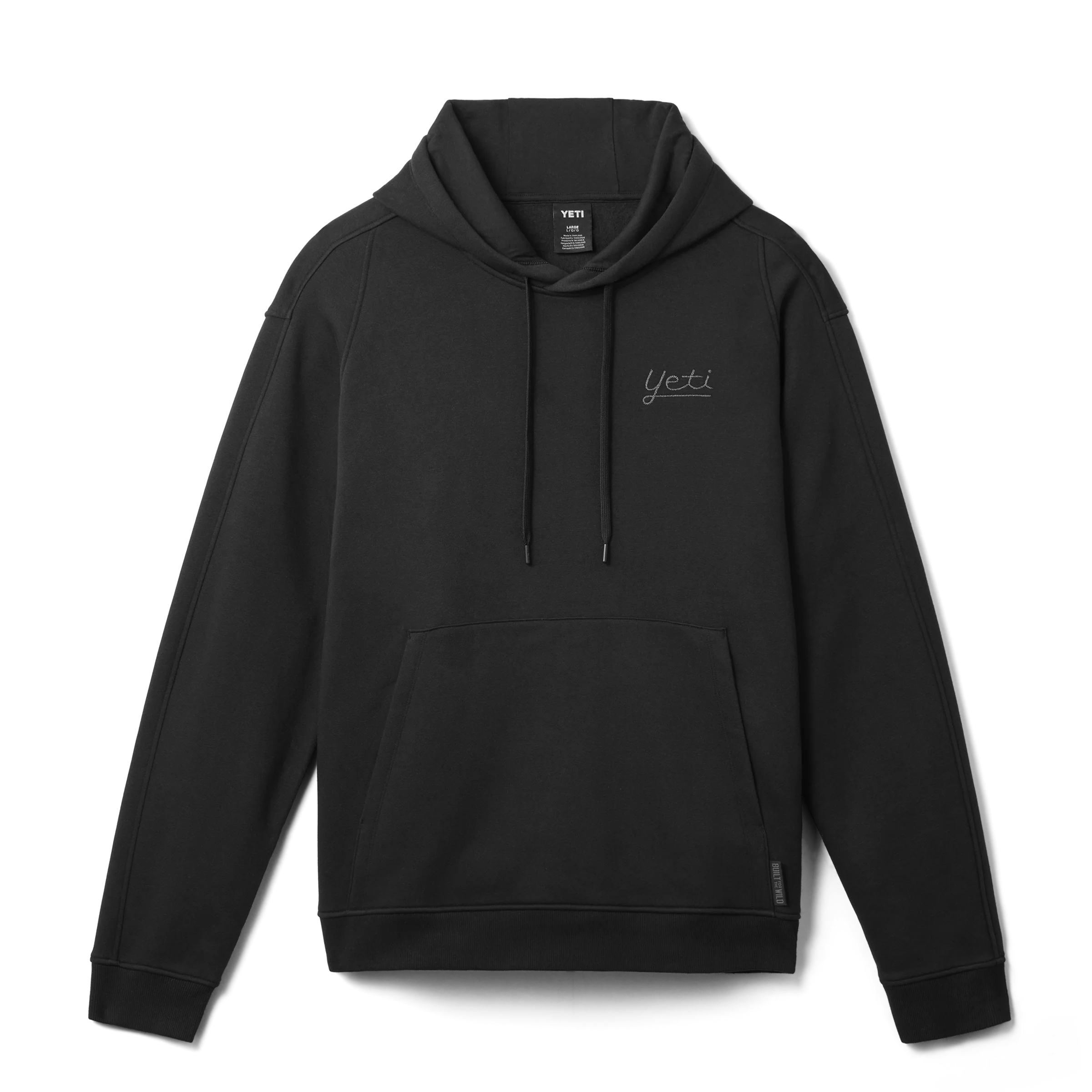 YETI® Script Fleece Hoodie Black