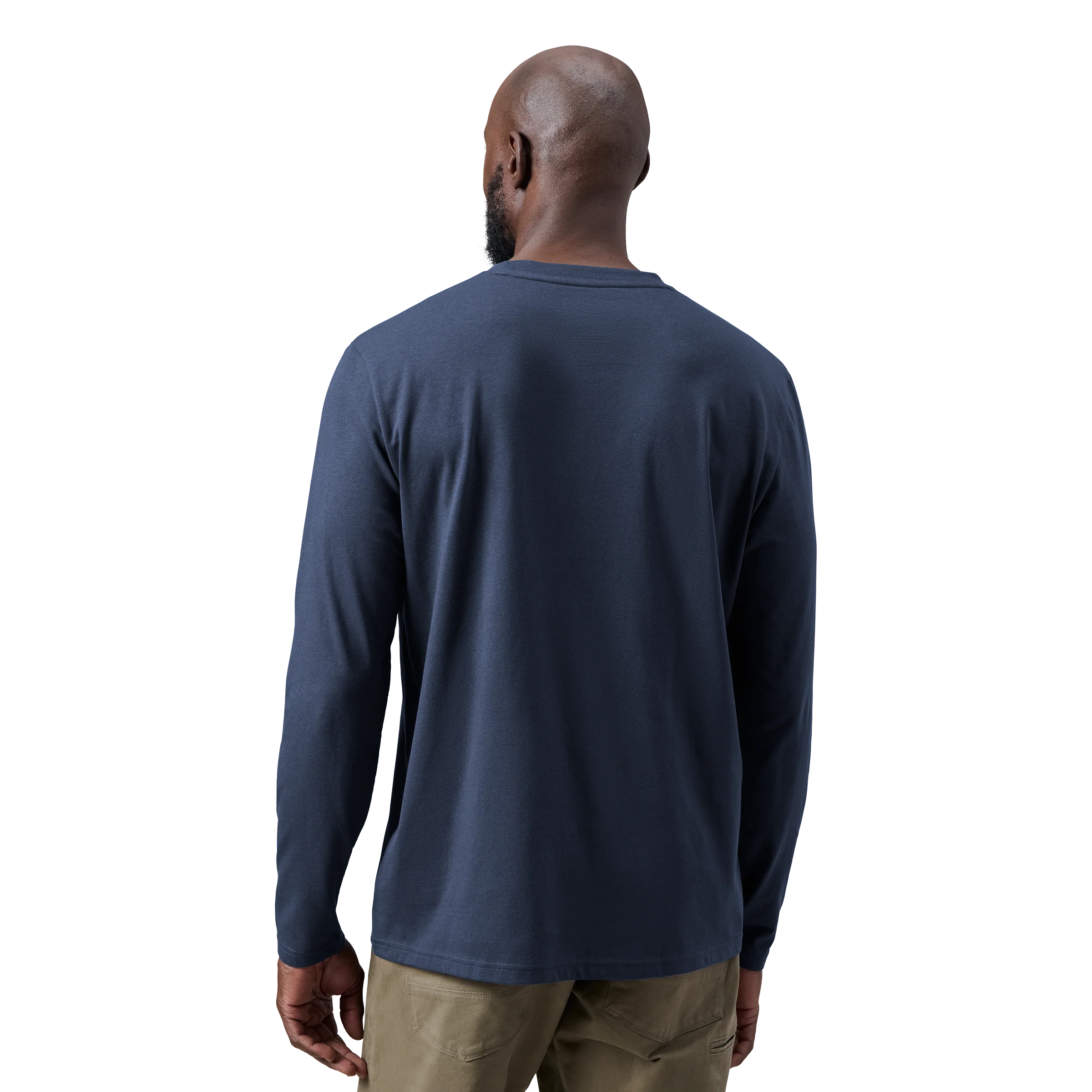 Logo Badge Long Sleeve Shirt Navy - Image 3