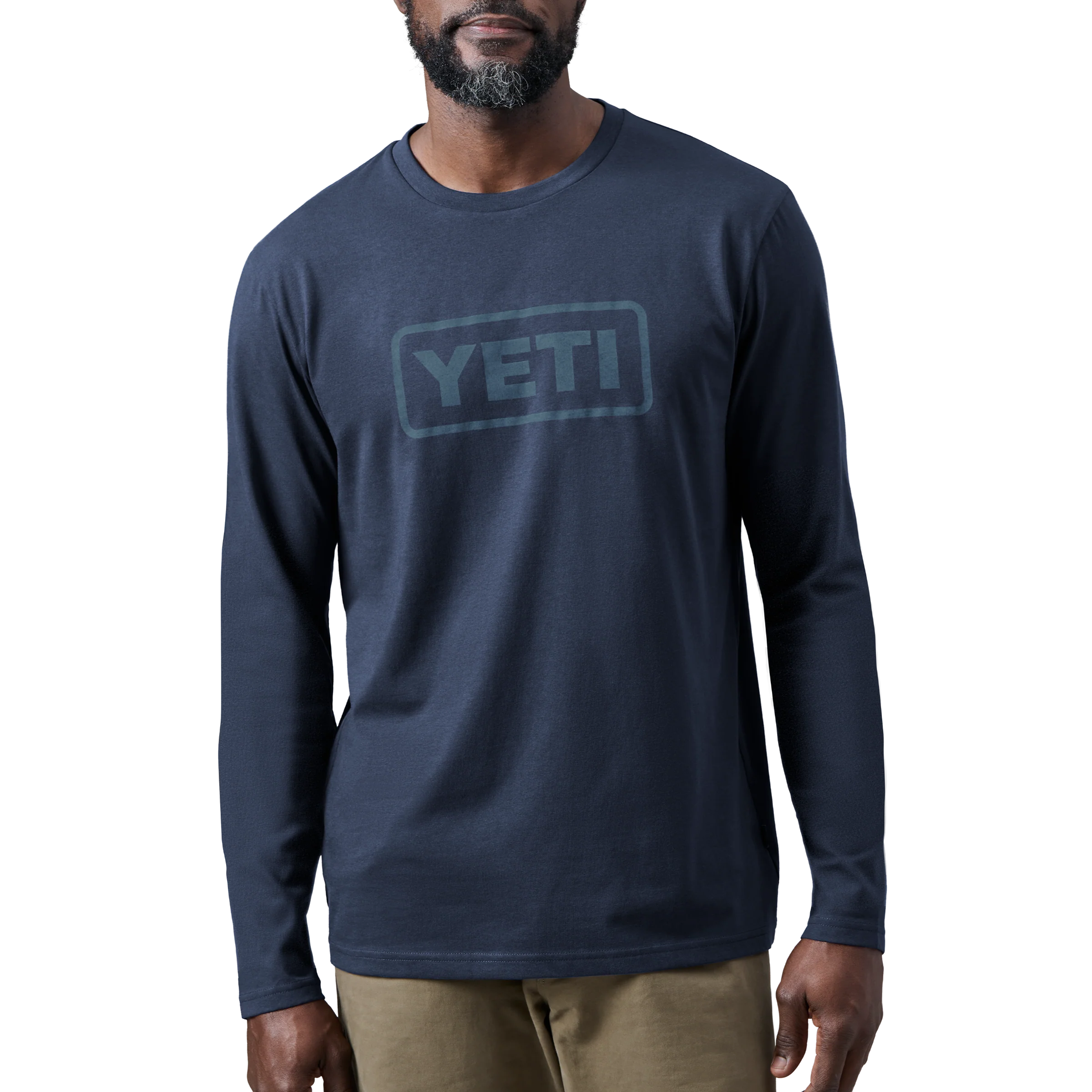 Logo Badge Long Sleeve Shirt Navy - Image 2