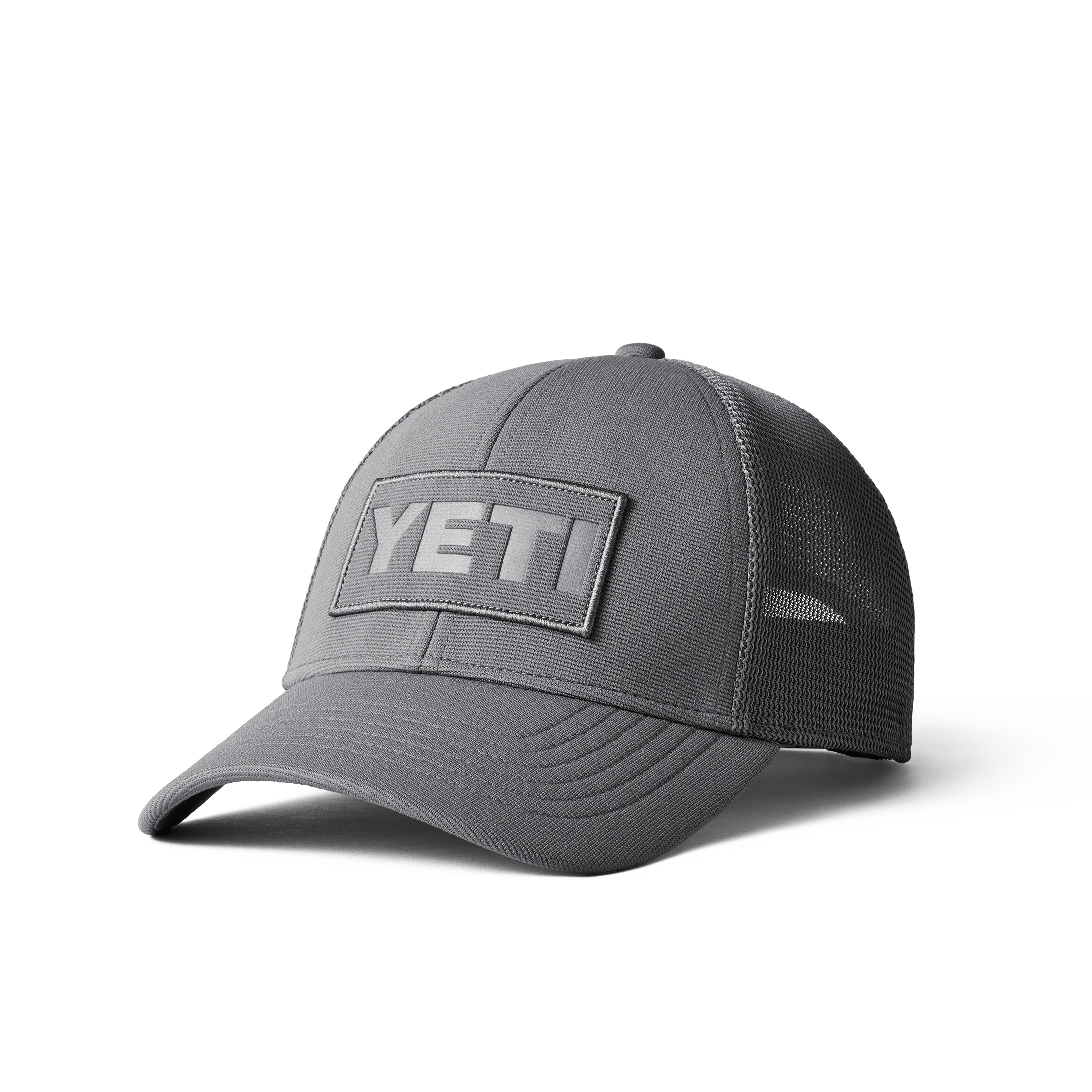 YETI? Logo Patch Low Pro Trucker Hat Grey - Image 2