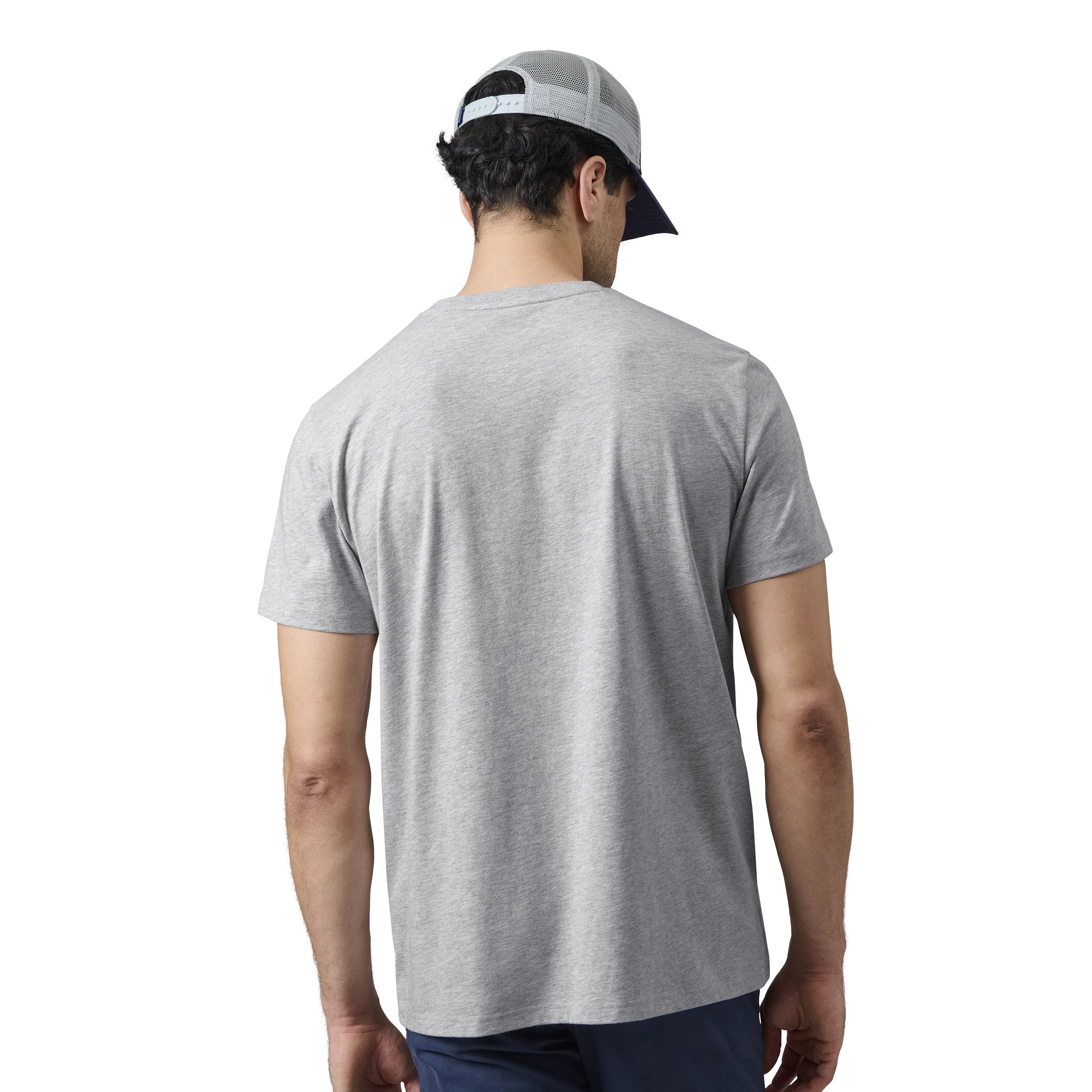 Short Sleeve T-Shirt Grey/Navy - Image 3