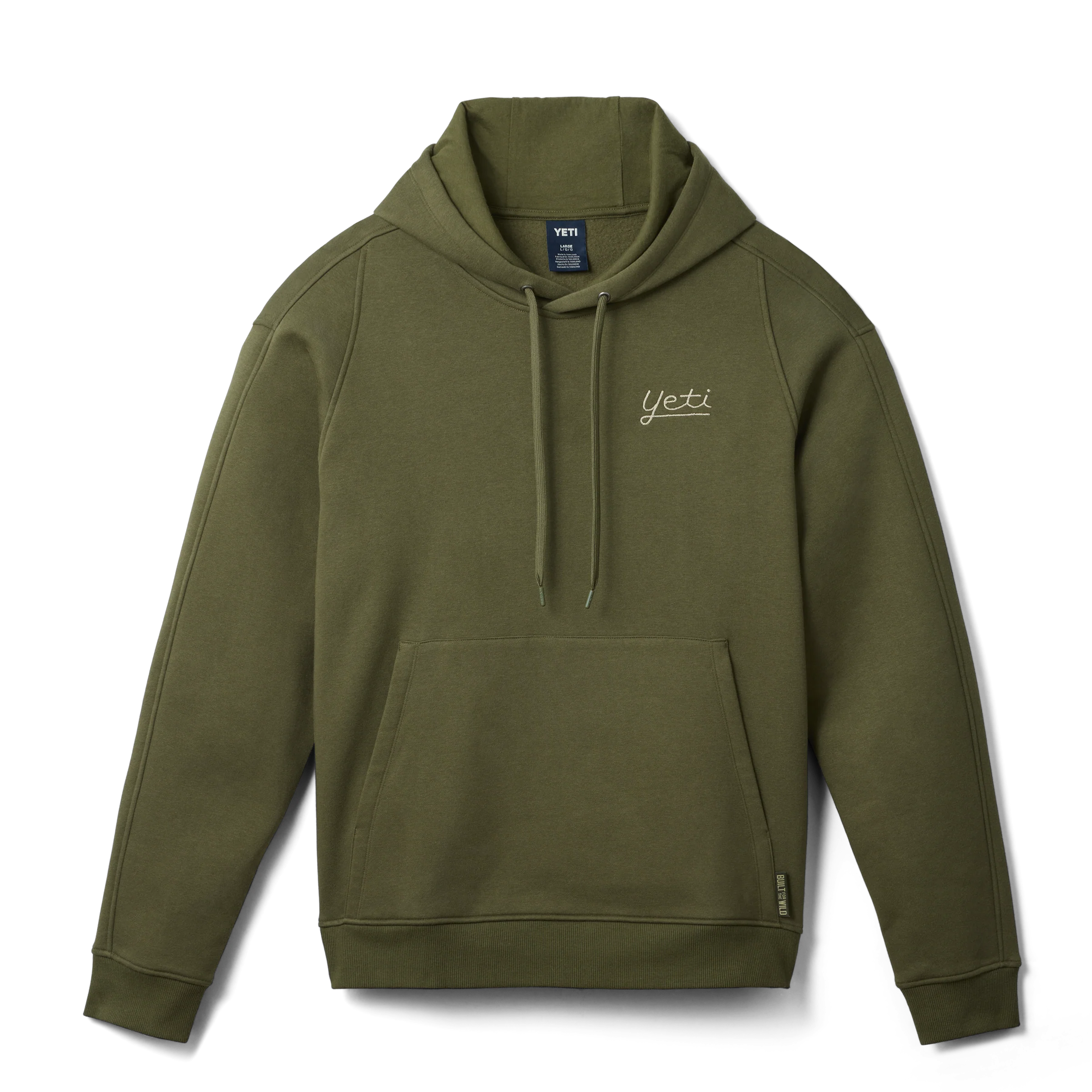 YETI® Script Fleece Hoodie Olive