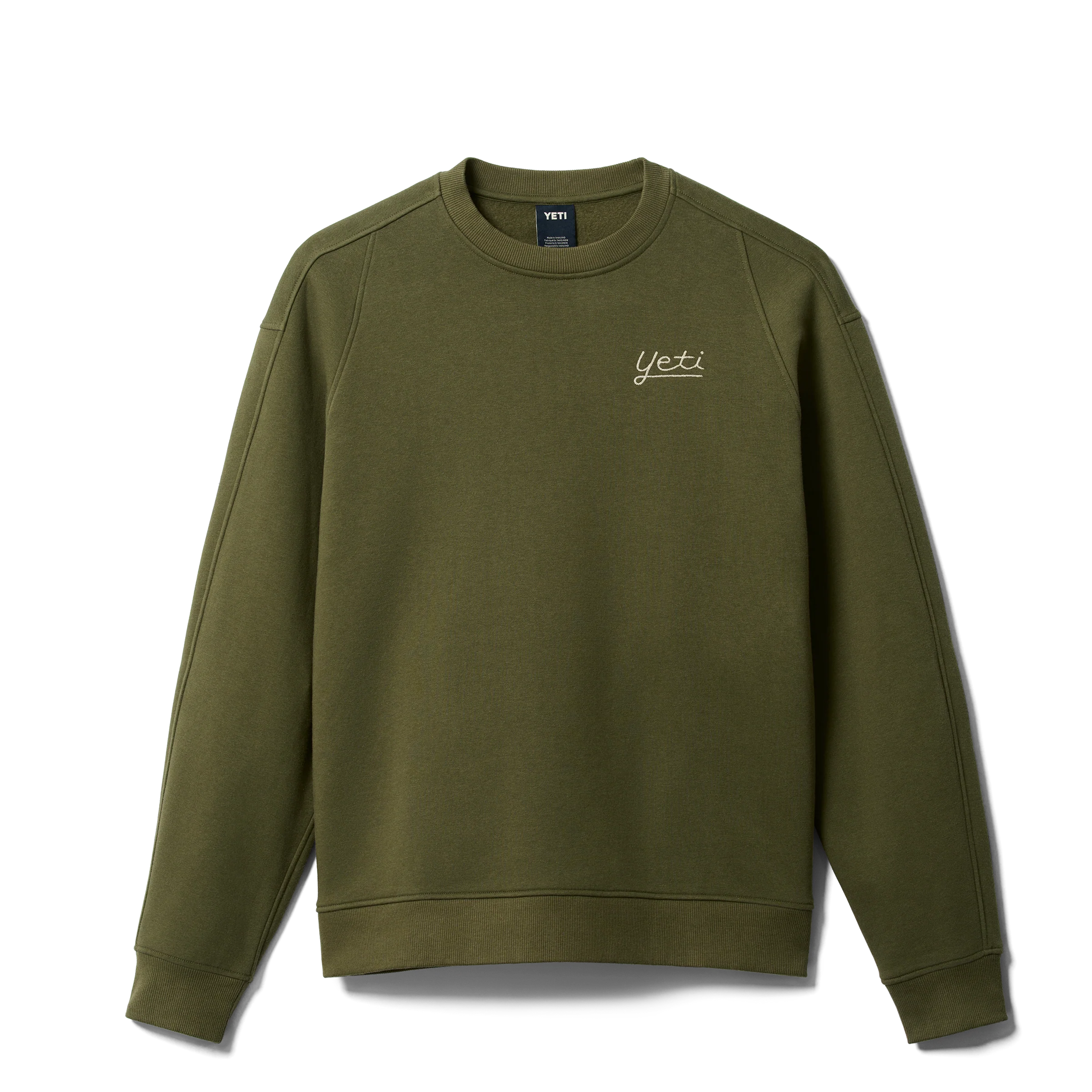 YETI Logo Script Fleece Crew Neck