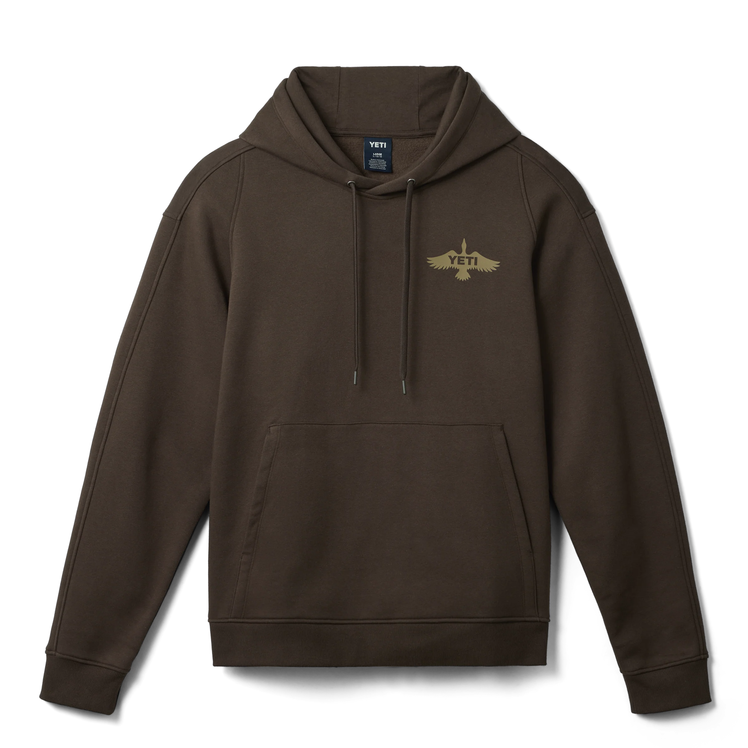 YETI® Wetlands Duck Badge Fleece Hoodie Brown